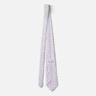 Custom Colours Neck Tie with Hearts - Love