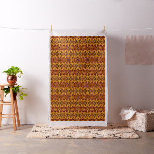Custom Combed Cotton Fabric with leaves