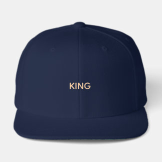 Custom Comfort KING Text Navy-Hat Street Wear-Cap Trucker Hat