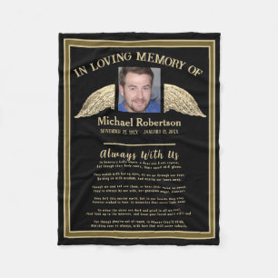 Custom Comforting Photo Memorial Blanket
