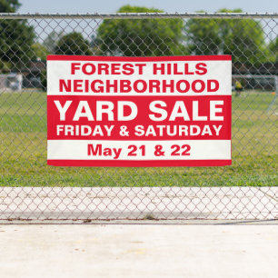 Custom Community Neighbourhood Sale Yard Banner