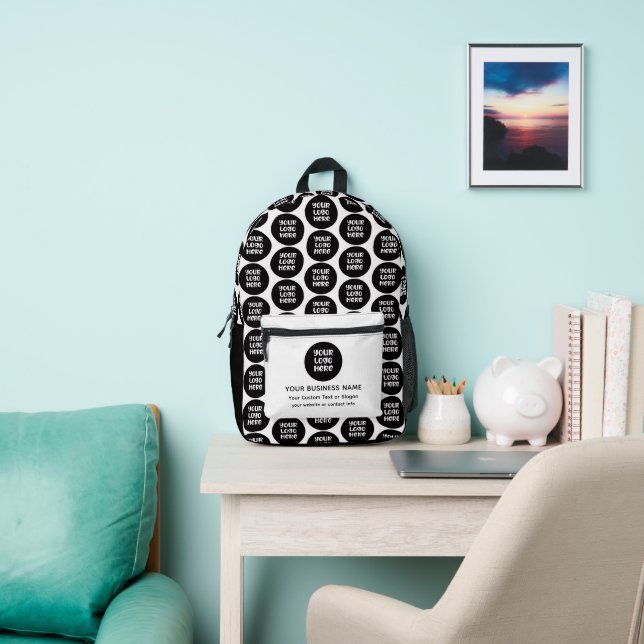 Custom Company and Business Logo  Printed Backpack (Insitu)