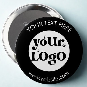 Custom Company Branded Business Logo 10 Cm Round Badge