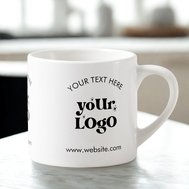 Custom Company Branded Business Logo Espresso Cup (Creator Uploaded)