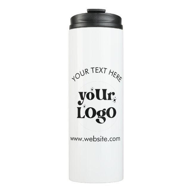 Custom Company Branded Business Logo Thermal Tumbler (Front)