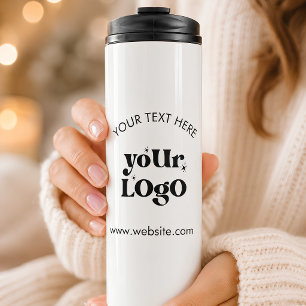 Custom Company Branded Business Logo Thermal Tumbler