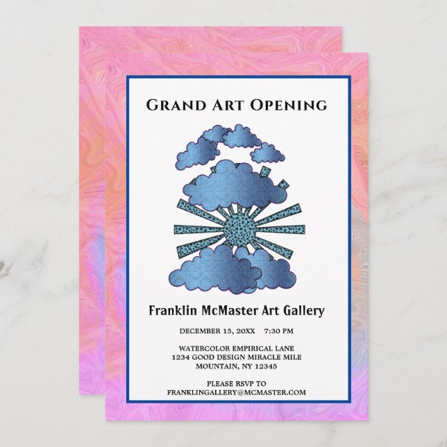 Custom Company Business Corporate Event Invitation (Front/Back)