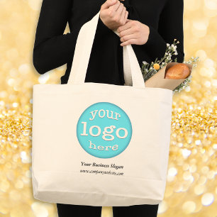 Custom Company Business Event Logo Promotion Jumbo Large Tote Bag