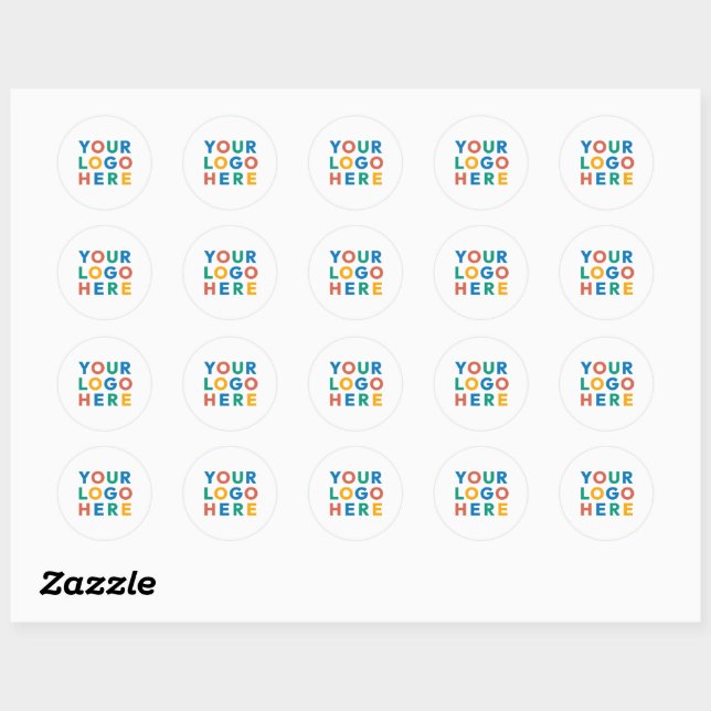 Custom Company Business Logo Branded Classic Classic Round Sticker (Sheet)