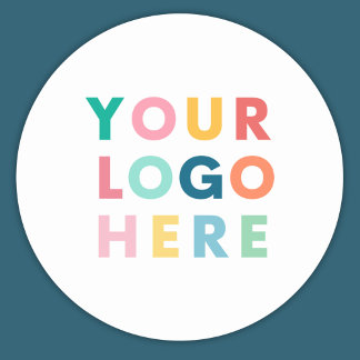 Custom Company Business Logo Branded Classic Round Sticker