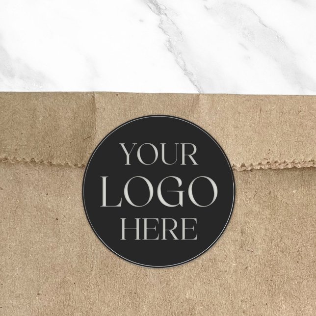 Custom Company Business Logo Branded Seal Sticker (In situ)