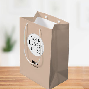 Custom Company Business Logo Branding Promotional Medium Gift Bag