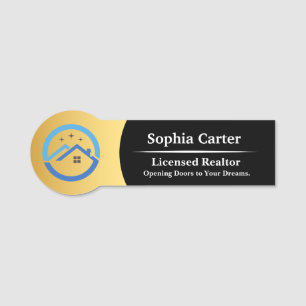 Custom Company Business Logo Employee Magnetic Name Tag