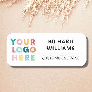 Custom Company Business Logo Employee Magnetic Name Tag