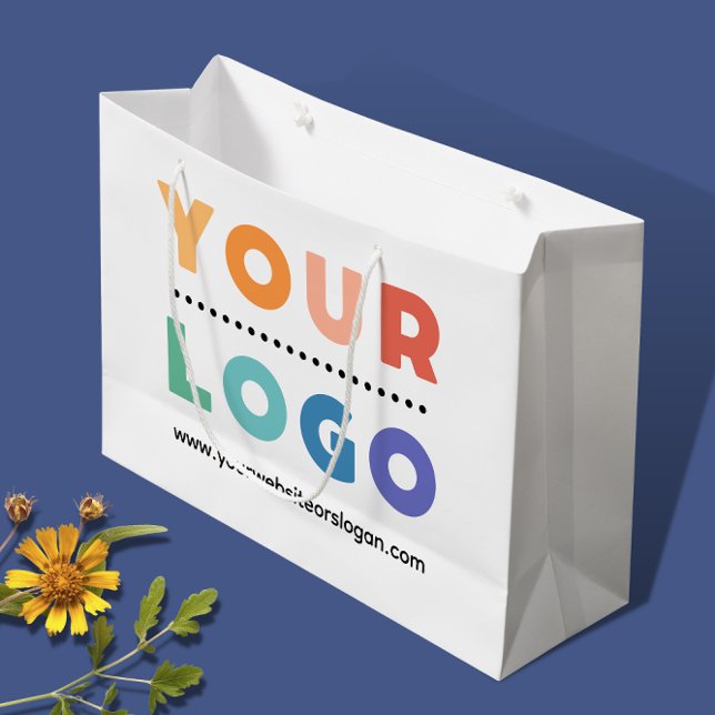 Custom Company Business Logo Large Paper Gift Bag (Creator Uploaded)