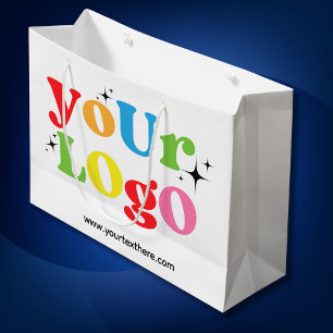 Custom Company Business Logo Large Paper Large Gift Bag