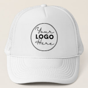 Custom Company Business Logo Minimalist  Trucker H Trucker Hat