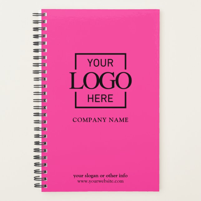 Custom Company Business Logo Promotional Branding Planner (Front)