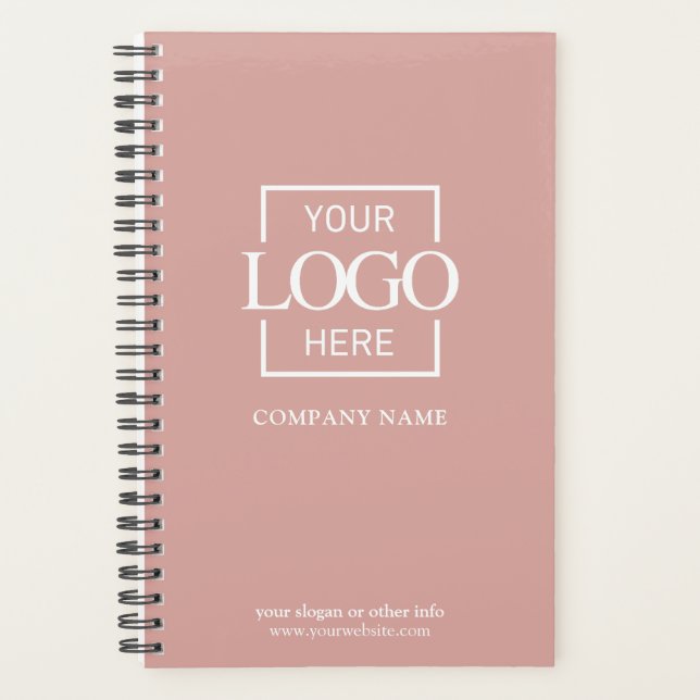 Custom Company Business Logo Promotional Branding Planner (Front)