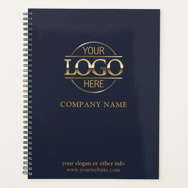 Custom Company Business Logo Promotional Branding Planner (Front)