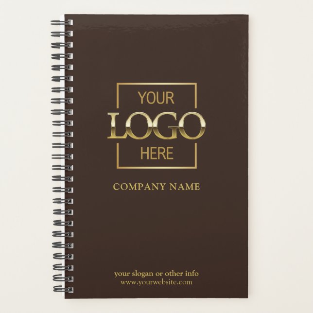 Custom Company Business Logo Promotional Branding Planner (Front)