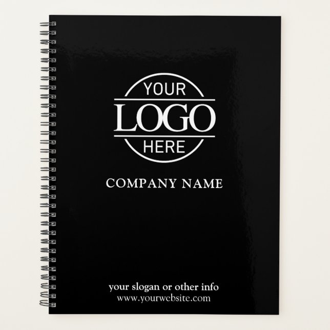 Custom Company Business Logo Promotional Branding Planner (Front)