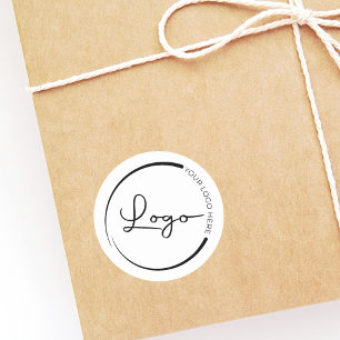 Custom Company Business Logo Promotional Classic Round Sticker