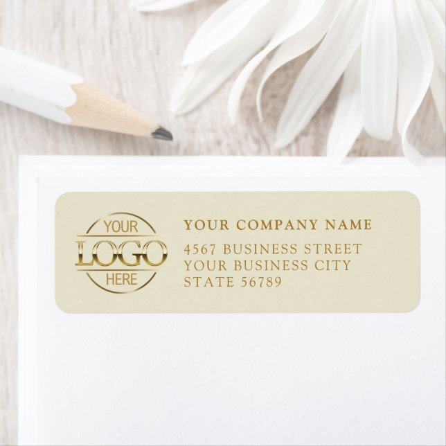 Custom Company Business Logo Return Address Label (Insitu)