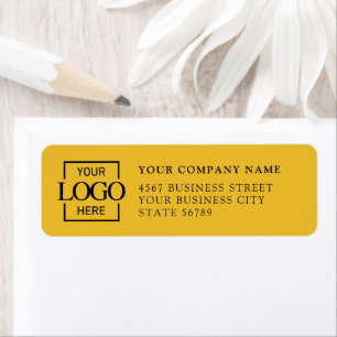 Custom Company Business Logo Return Address Label