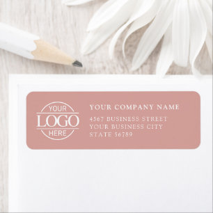Custom Company Business Logo Return Address Label