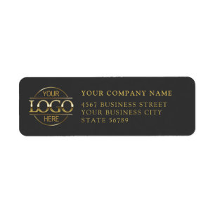 Custom Company Business Logo Return Address Label