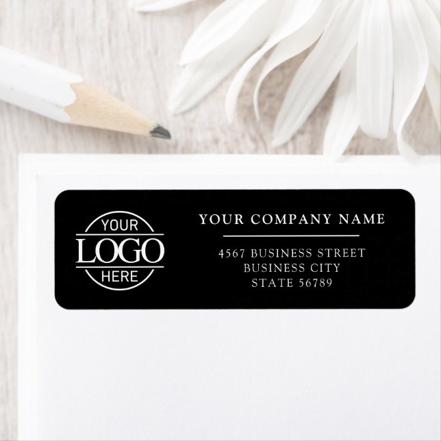 Custom Company Business Logo Return Address Label (Insitu)