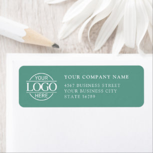 Custom Company Business Logo Return Address Label