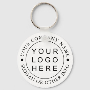 Custom Company Business Round Logo Key Ring