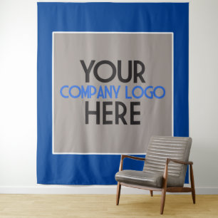 Custom Company Business Trade Show Logo Backdrop Tapestry
