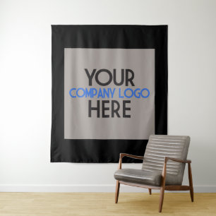 Custom Company Business Trade Show Logo Backdrop Tapestry