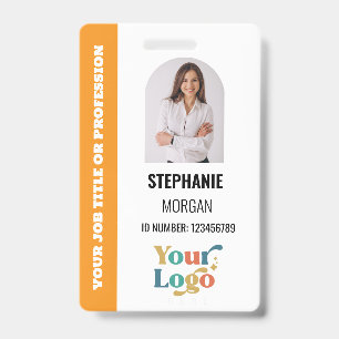 Custom Company Employee ID Photo  Badge
