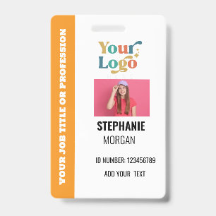 Custom Company Employee ID Photo Badge