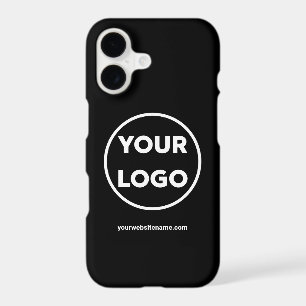 Custom Company Logo and Business Website on Black