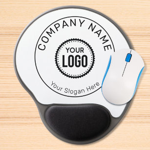 Custom Company Logo And Slogan With Promotional Gel Mouse Pad
