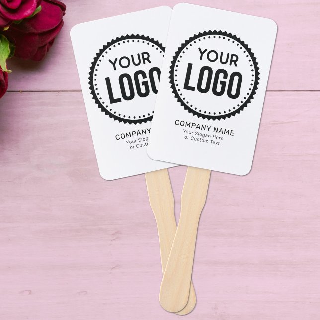 Custom Company Logo And Slogan With Promotional Hand Fan (Creator Uploaded)