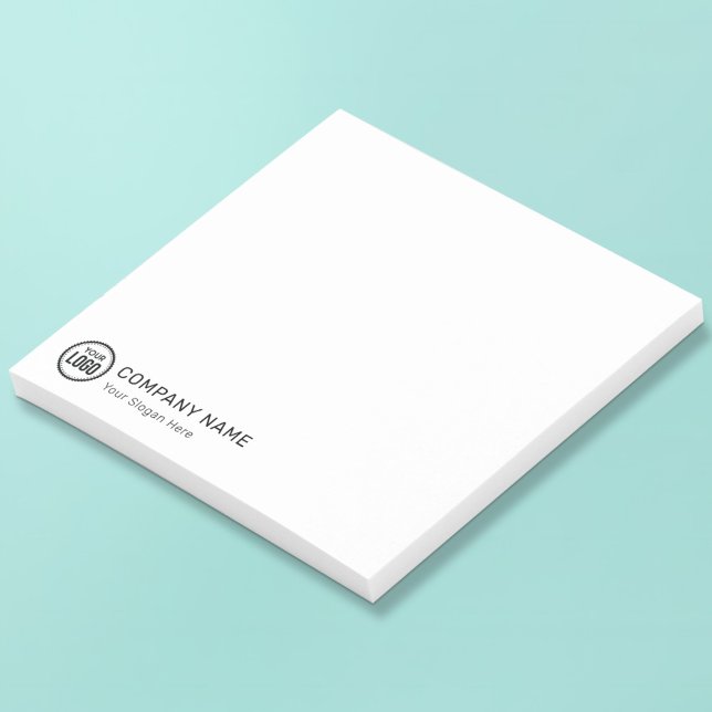 Custom Company Logo And Slogan With Promotional Post-it Notes (Creator Uploaded)