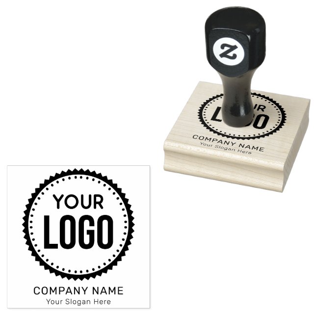 Custom Company Logo And Slogan With Promotional Ru Rubber Stamp (Stamped)