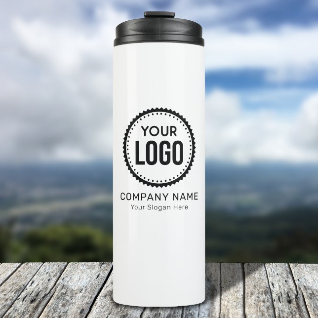 Custom Company Logo And Slogan With Promotional Thermal Tumbler (Creator Uploaded)