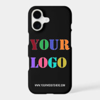Custom Company Logo and Text Branded iPhone Case