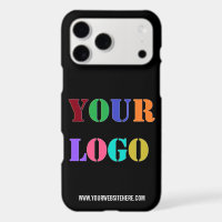 Custom Company Logo and Text Branded iPhone Case
