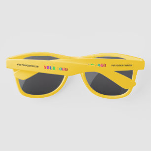 Custom Company Logo and Text Branded Sunglasses