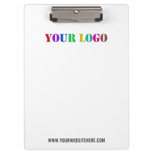 Custom Company Logo and Text Business Clipboard
