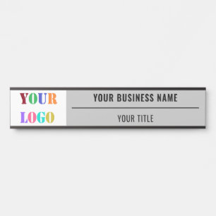 Custom Company Logo and Text Business Door Sign