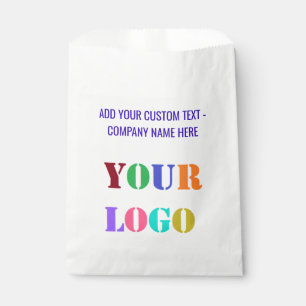Custom Company Logo and Text Business Favour Bag
